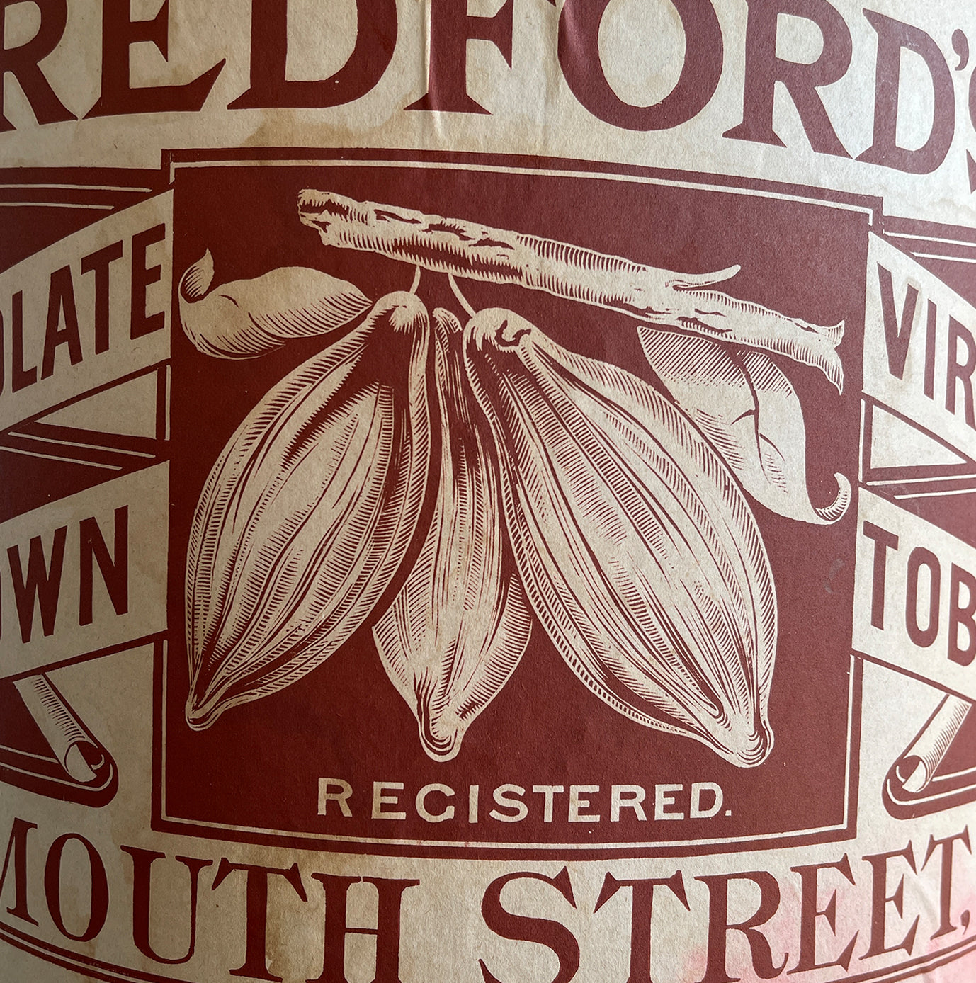 A Redford's of Exmouth St, Clerkenwell, London Tobacco Bin. This bin would have been used to keep the fresh tobacco clean and fresh for transport and storage within the Redford's London premises - SHOP NOW - www.intovintage.co.uk