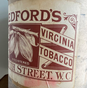 A Redford's of Exmouth St, Clerkenwell, London Tobacco Bin. This bin would have been used to keep the fresh tobacco clean and fresh for transport and storage within the Redford's London premises - SHOP NOW - www.intovintage.co.uk