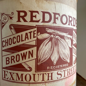 A Redford's of Exmouth St, Clerkenwell, London Tobacco Bin. This bin would have been used to keep the fresh tobacco clean and fresh for transport and storage within the Redford's London premises - SHOP NOW - www.intovintage.co.uk