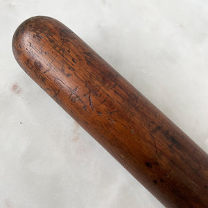 Beautifully tactile in the hand this Lignum Vitae Turned Police Truncheon has original paint to the handle and finely stitched leather handle - SHOP NOW - www.intovintage.co.uk