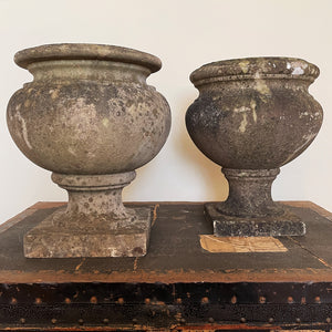 A Pair of Late 19th C Marble Urns