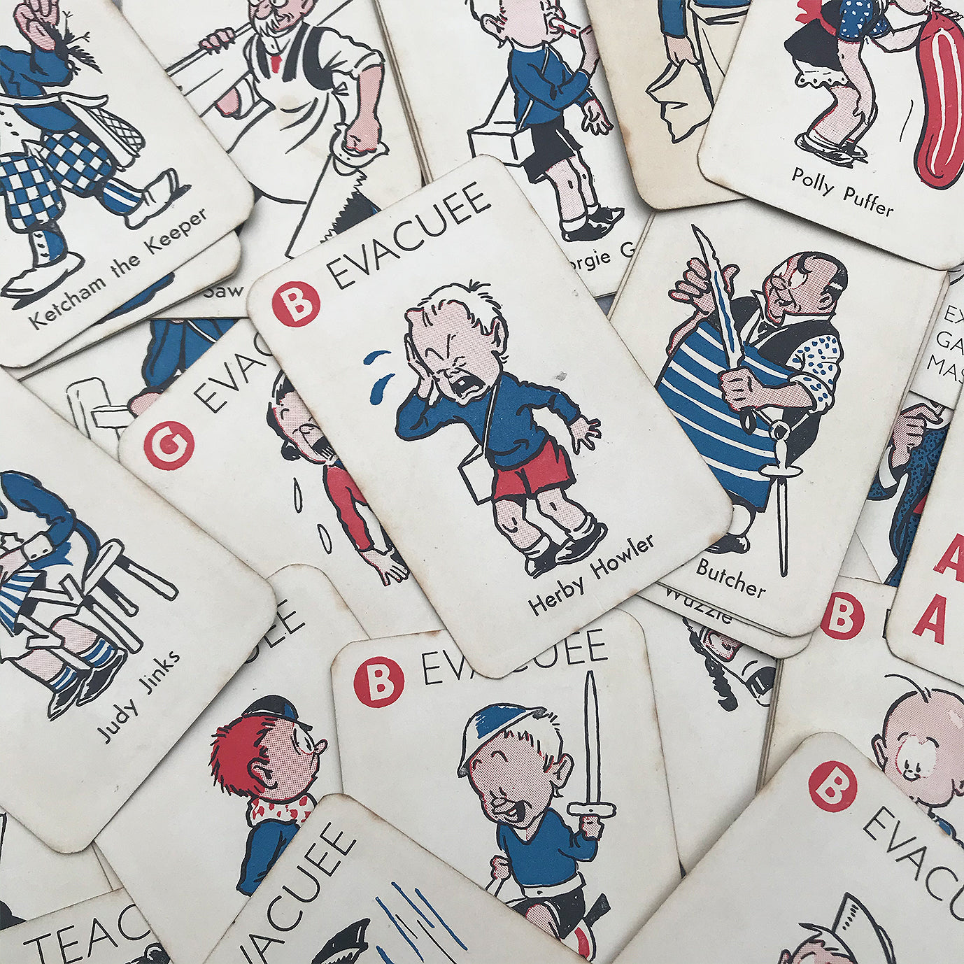 Vintage Card Game from the Second World War - Vacuation! Apparently, it's the 'Most amusing ever card game!' - SHOP NOW - www.intovintage.co.uk