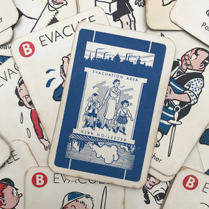 Vintage Card Game from the Second World War - Vacuation! Apparently, it's the 'Most amusing ever card game!' - SHOP NOW - www.intovintage.co.uk