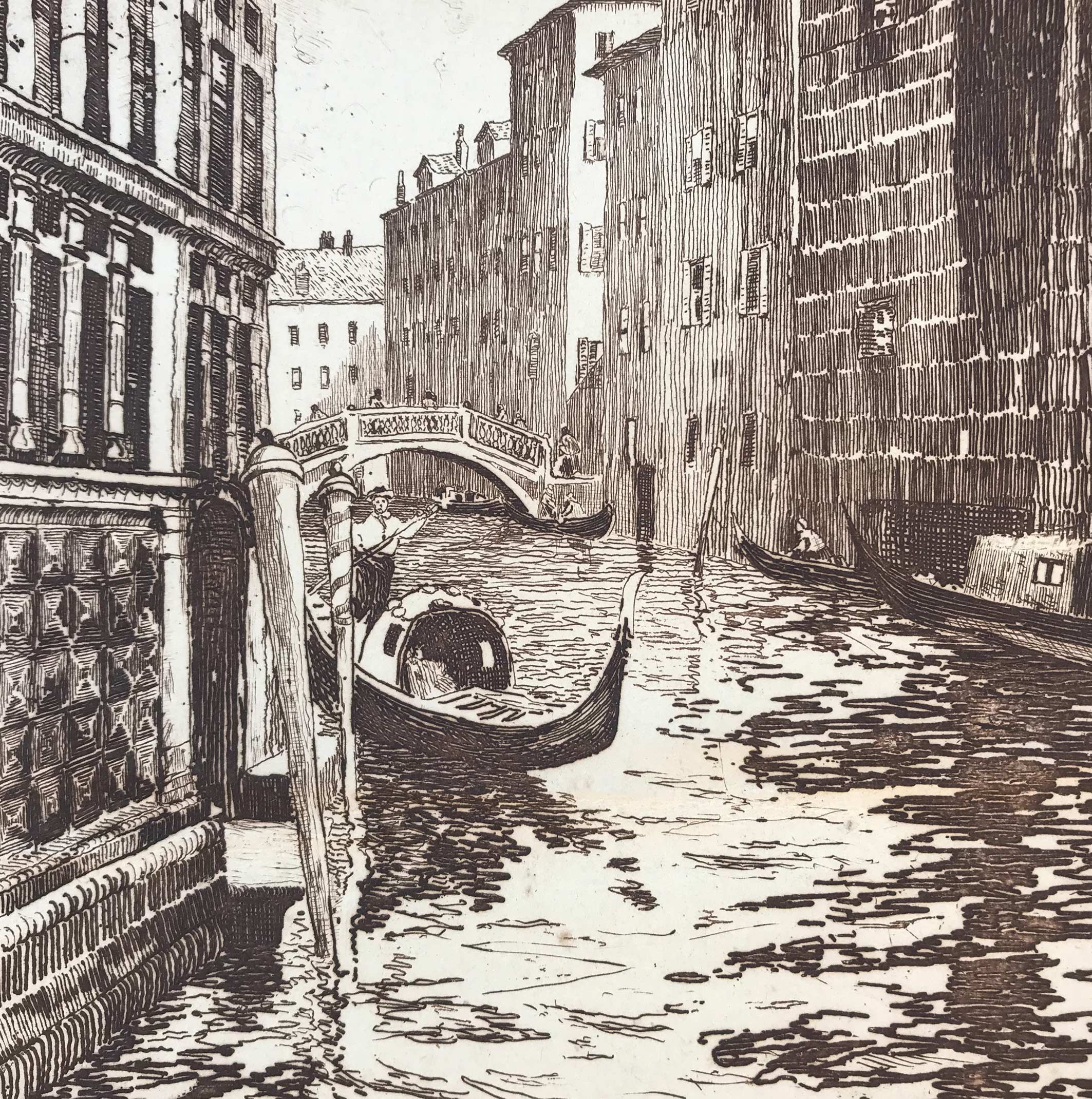 Period etching of Venice by D.Denala