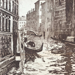 Period etching of Venice by D.Denala