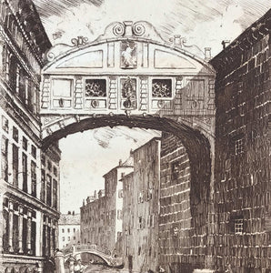 Period etching of Venice by D.Denala