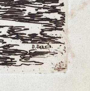 Period etching of Venice by D.Denala