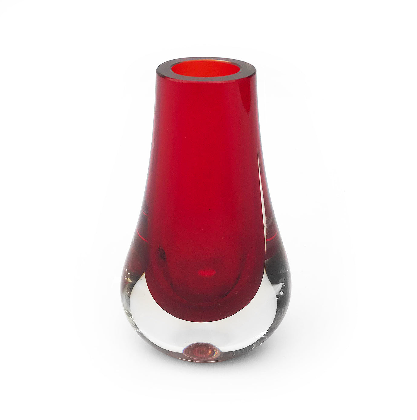 Whitefriars Ruby Glass 'Teardrop' Vase