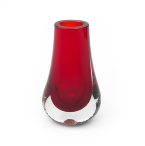Whitefriars Ruby Glass 'Teardrop' Vase