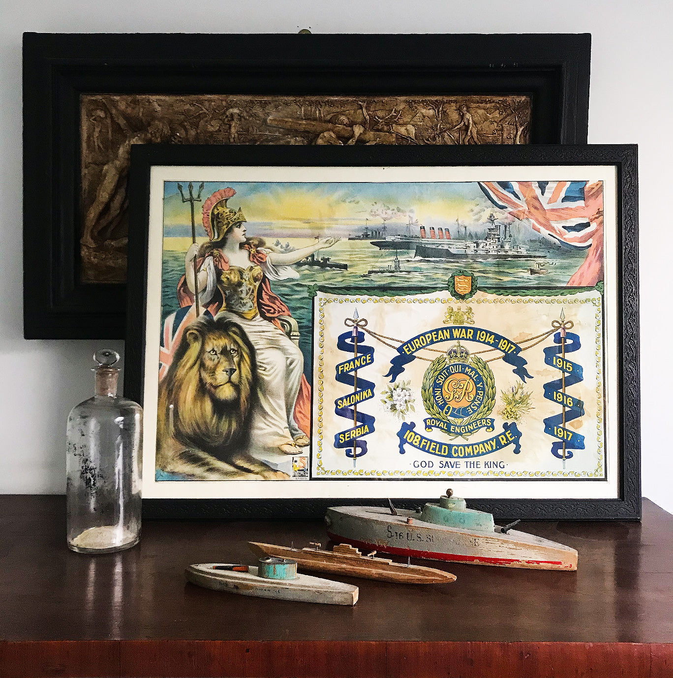 An Antique British Army WW1 Print