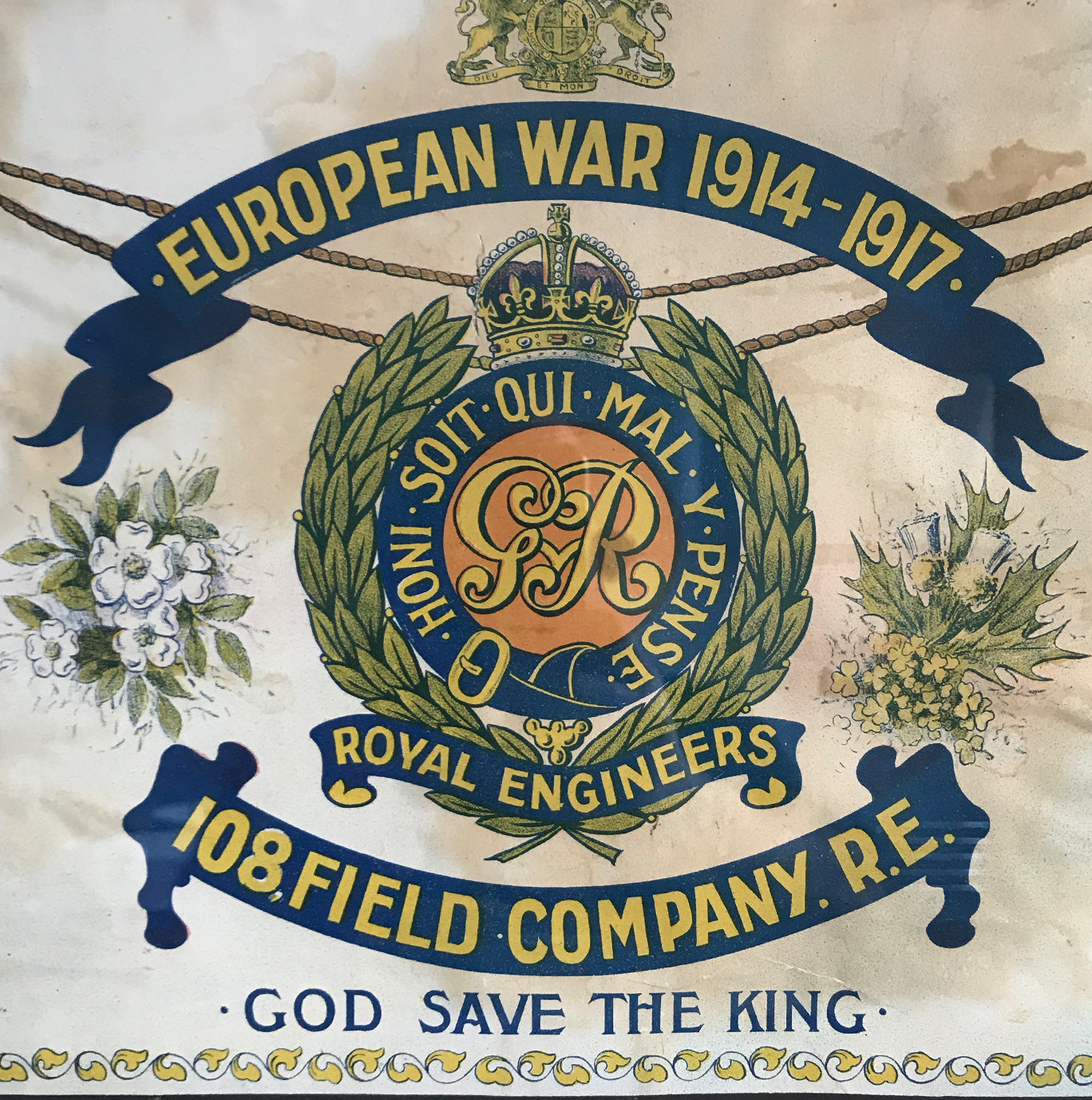 An Antique British Army WW1 Print