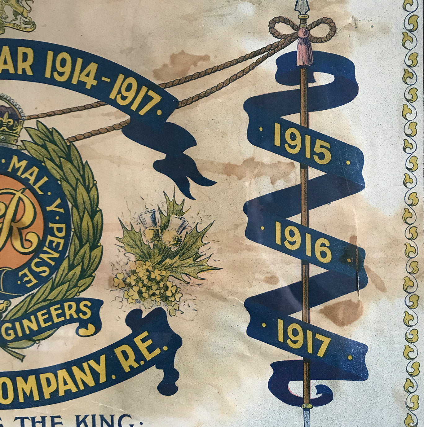 An Antique British Army WW1 Print