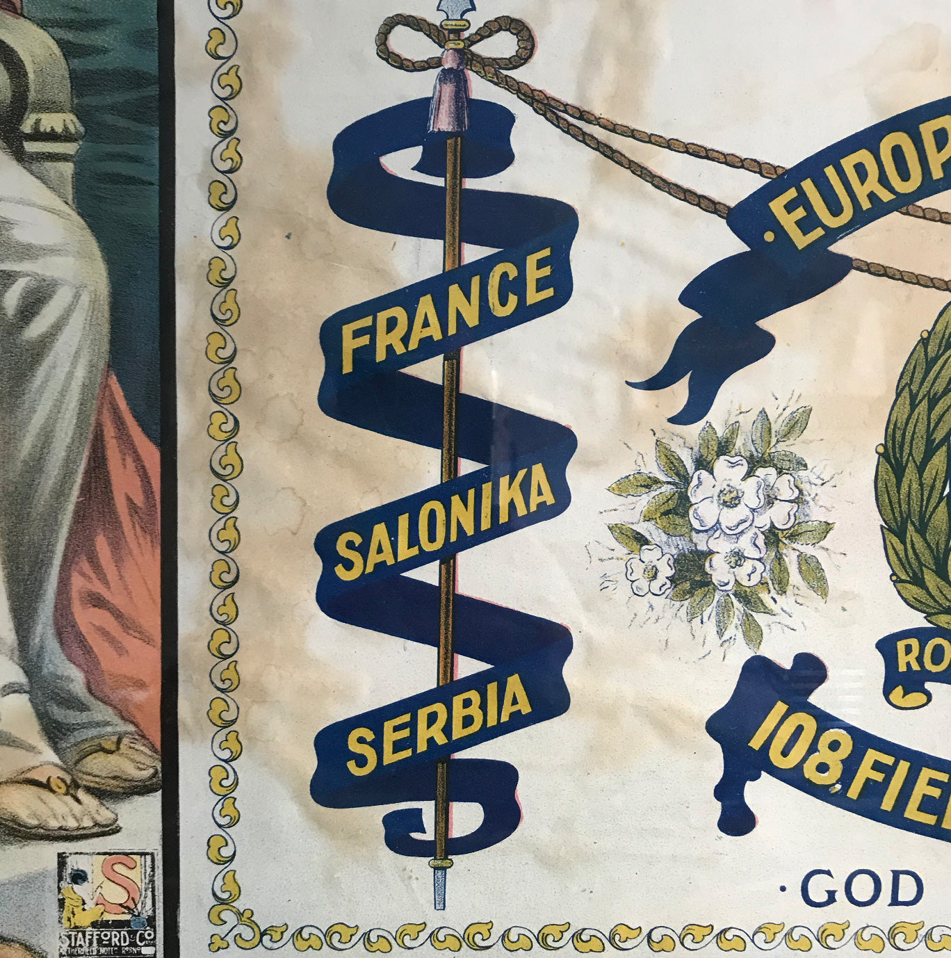 An Antique British Army WW1 Print