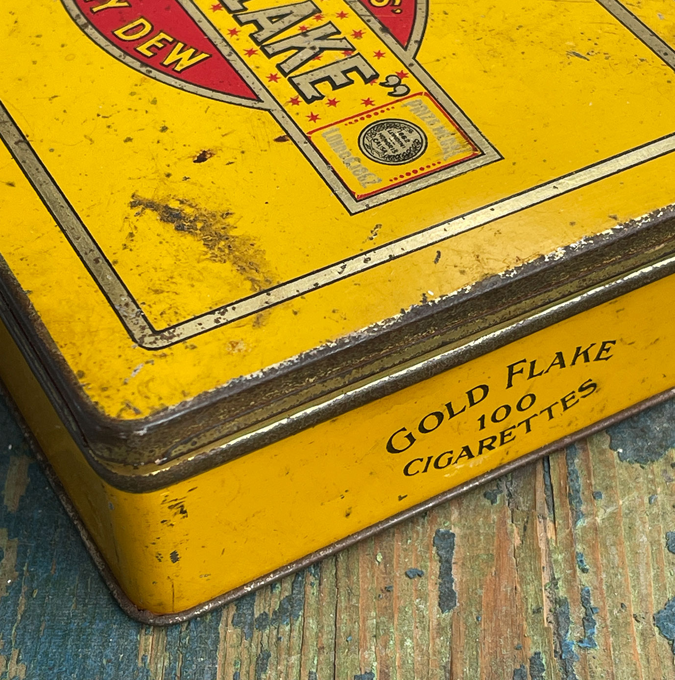 A Vintage Gold Flake Tobacco Tin