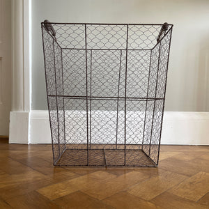 An Edwardian Wire Storage Bin