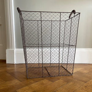 An Edwardian Wire Storage Bin