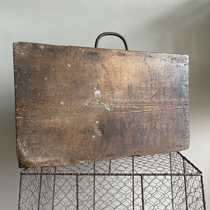A charming & Naive Wooden Case with a fantastic time worn patina - SHOP NOW - www.intovintage.co.uk