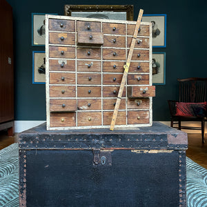 An Edwardian Bank of Work Drawers