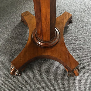 A delightful Victorian Mahogany Pedestal Work Table with draws. In fantastic condition with a beautiful pedestal column and nice architectural feet - SHOP NOW - www.intovintage.co.uk