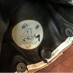 Pair of vintage leather X Ray gloves lined with lead. SHOP NOW - www.intovintage.co.uk