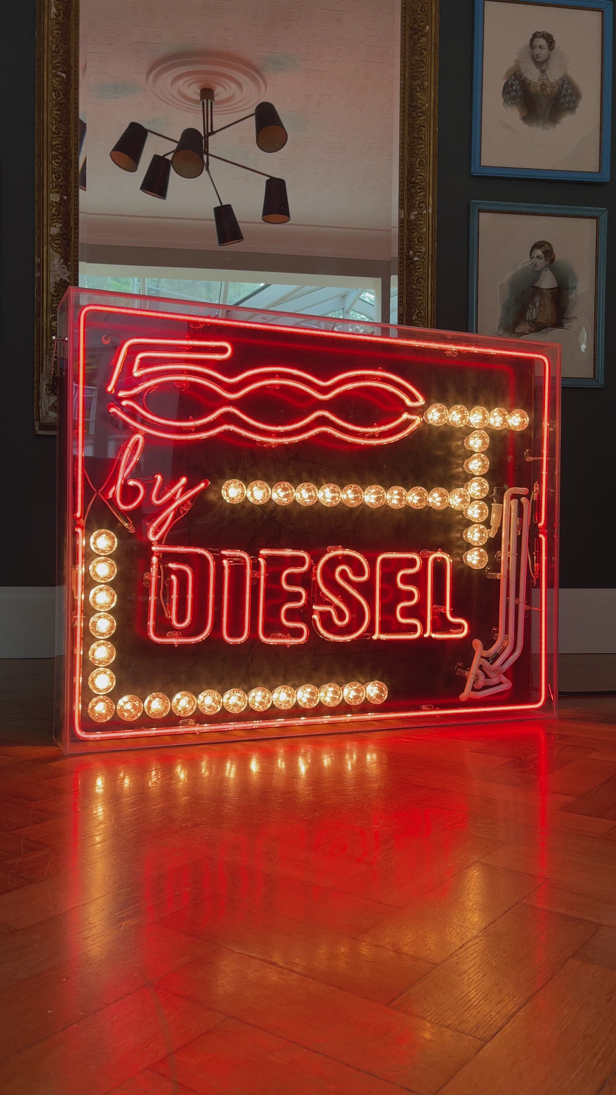 Neon Sign For Fiat & Diesel