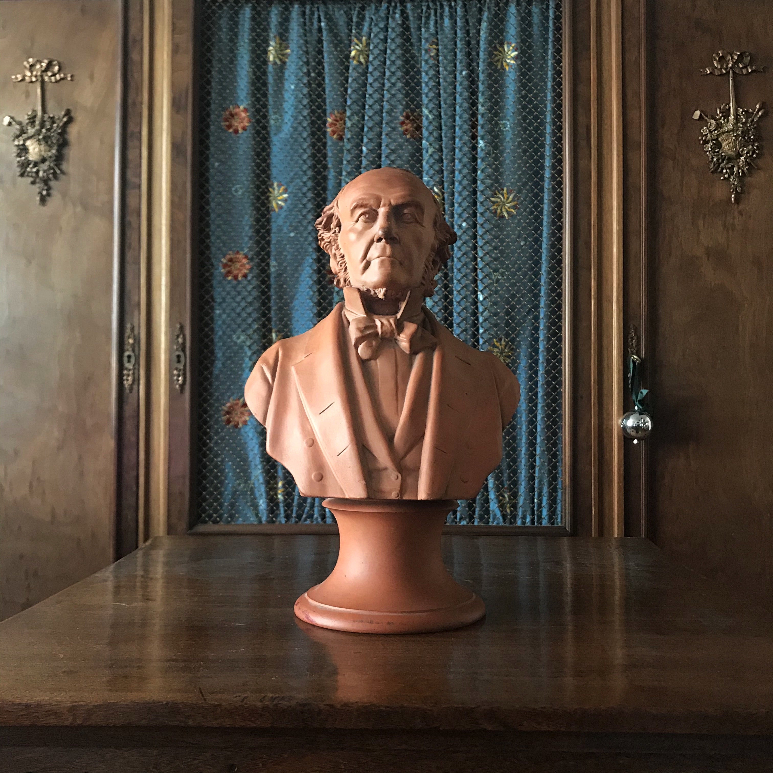 Victorian Terracotta Bust of W.E. Gladstone